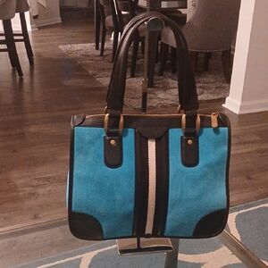 Bally Turquios and Black Suede Leather Bag